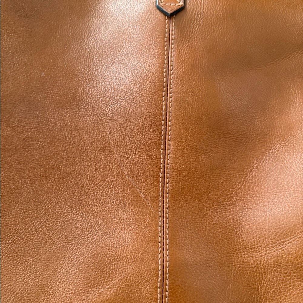 Madewell Leather Travel Tote in Cognac Brown - Picture 2 of 5
